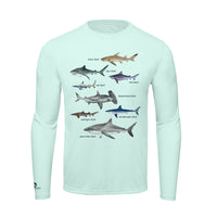 Types of Sharks Shirt | Mens Recycled Solar Performance