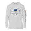 Atlantic Sailfish Conservation Status UPF 50+ Sun Protection Hoodie Youth