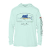 Atlantic Sailfish Conservation Status UPF 50+ Sun Protection Hoodie Youth
