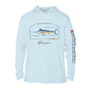 Blue Marlin Conservation Status UPF 50+ Sun Protection Hoodie Youth