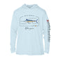 Blue Marlin Conservation Status Hoodie | Mens Recycled Solar Performance