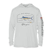 Blue Marlin Conservation Status UPF 50+ Sun Protection Hoodie Youth