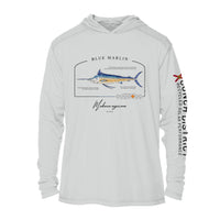 Blue Marlin Conservation Status UPF 50+ Sun Protection Hoodie Youth
