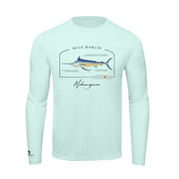 Blue Marlin Conservation Status Shirt | Mens Recycled Solar Performance