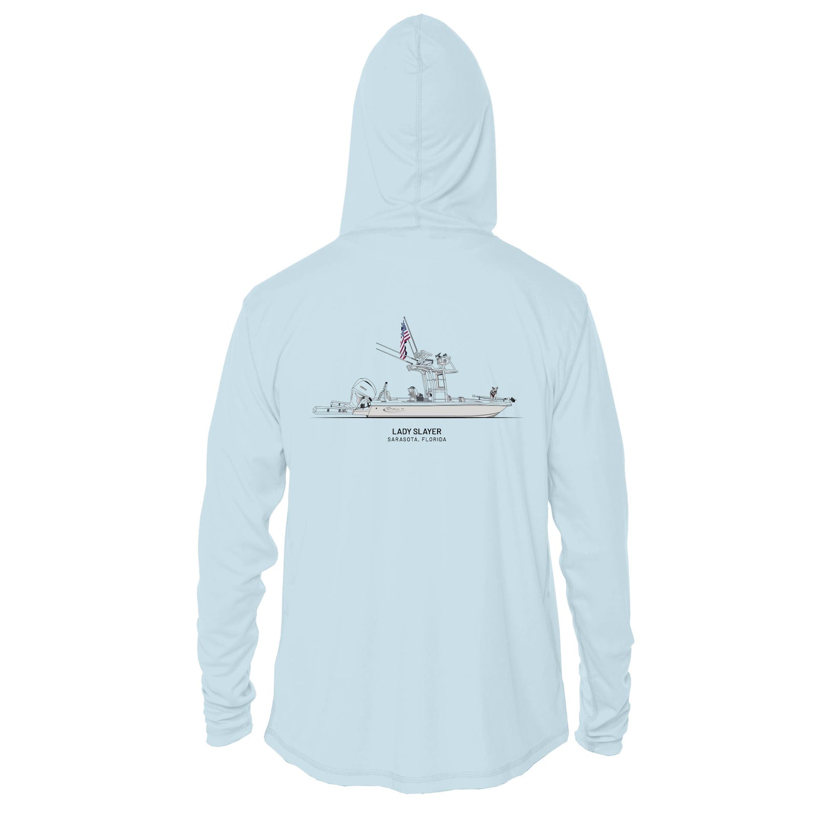 Custom Boat Drawing | Mens Recycled Solar Performance - Hoodie