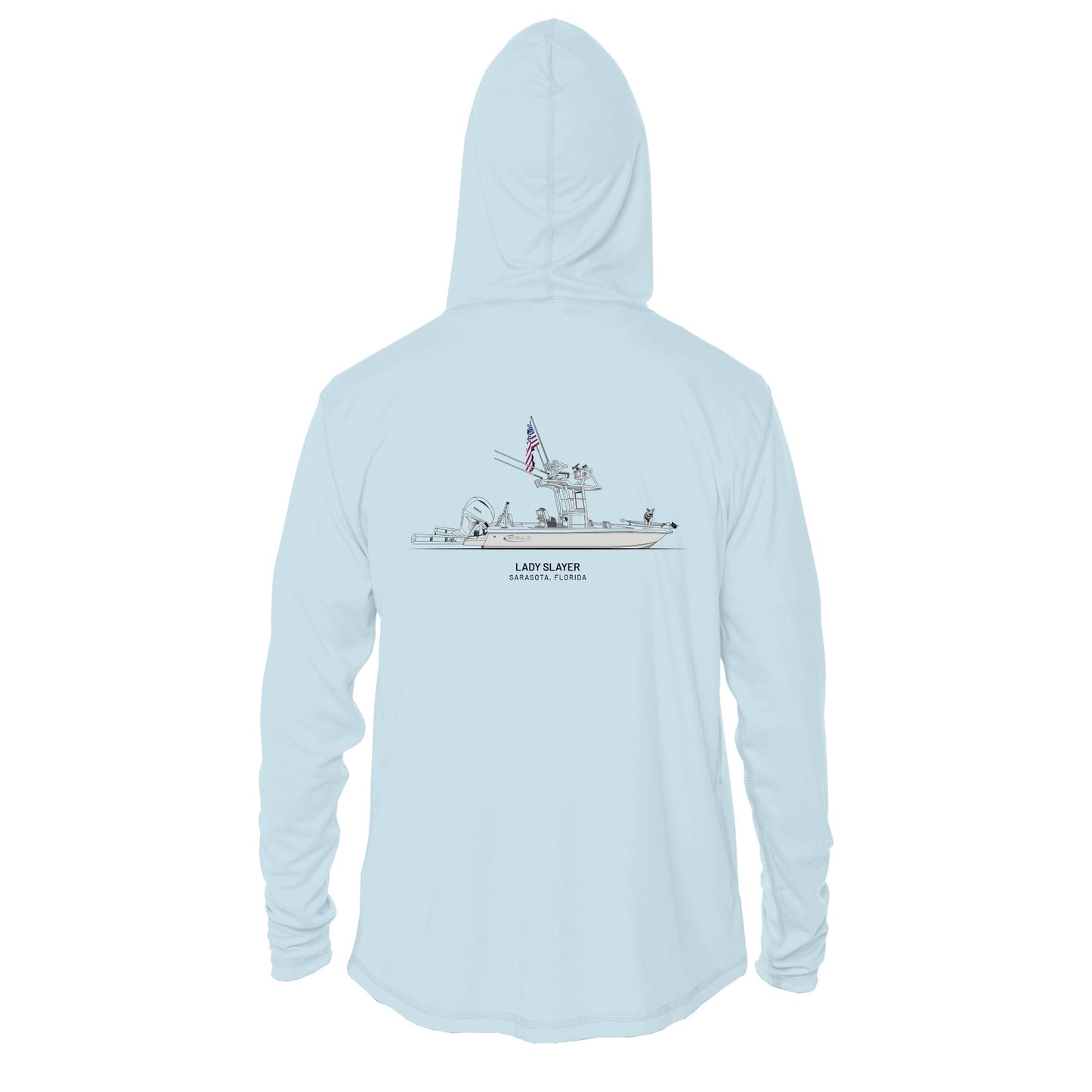 Custom Boat Drawing | Mens Recycled Solar Performance - Hoodie