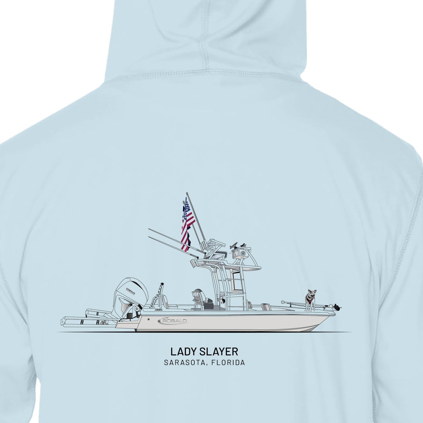 Custom Boat Drawing | Men’s Recycled Sun Hoodie – Lightweight UPF 50+ Protection