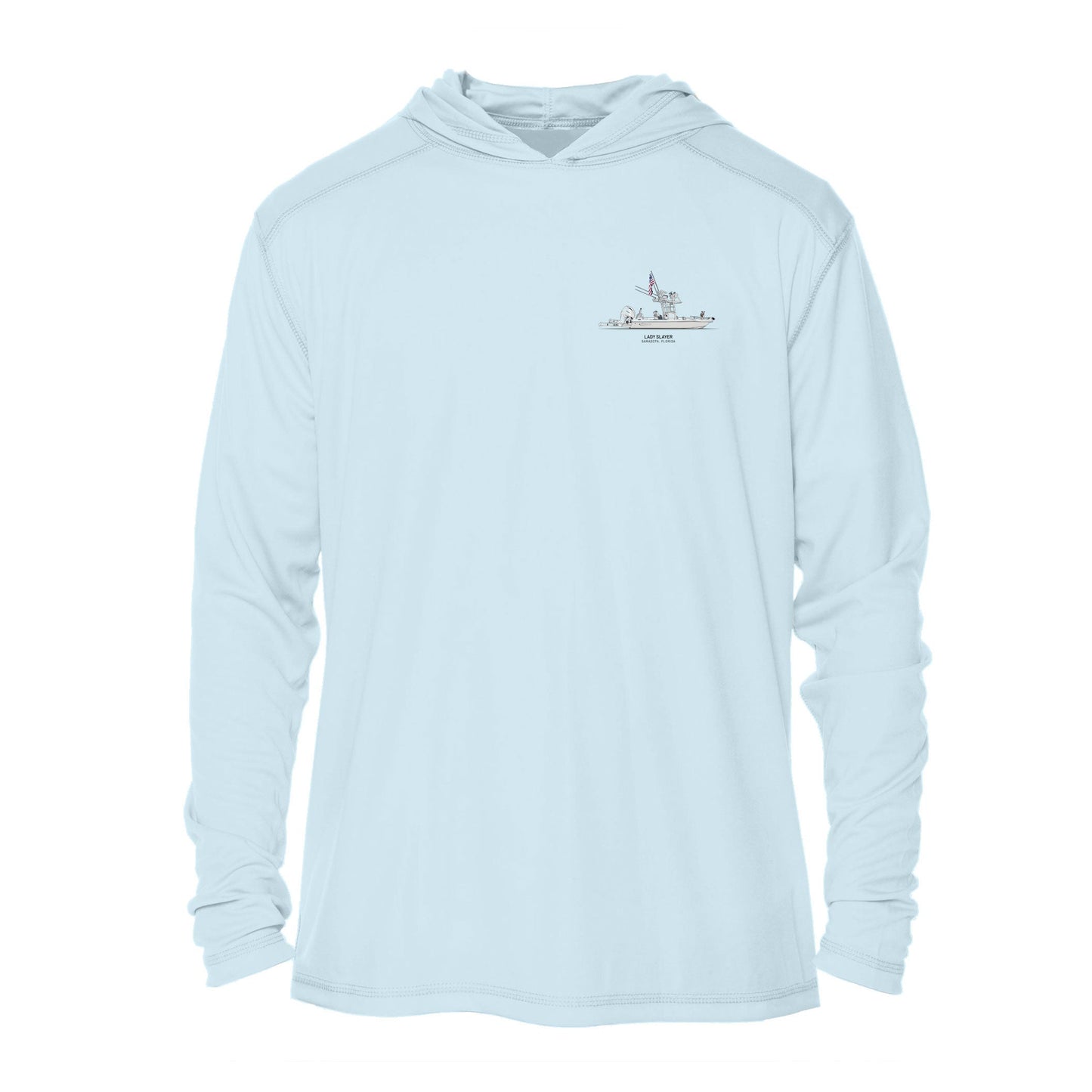 Custom Boat Drawing | Mens Recycled Solar Performance - Hoodie