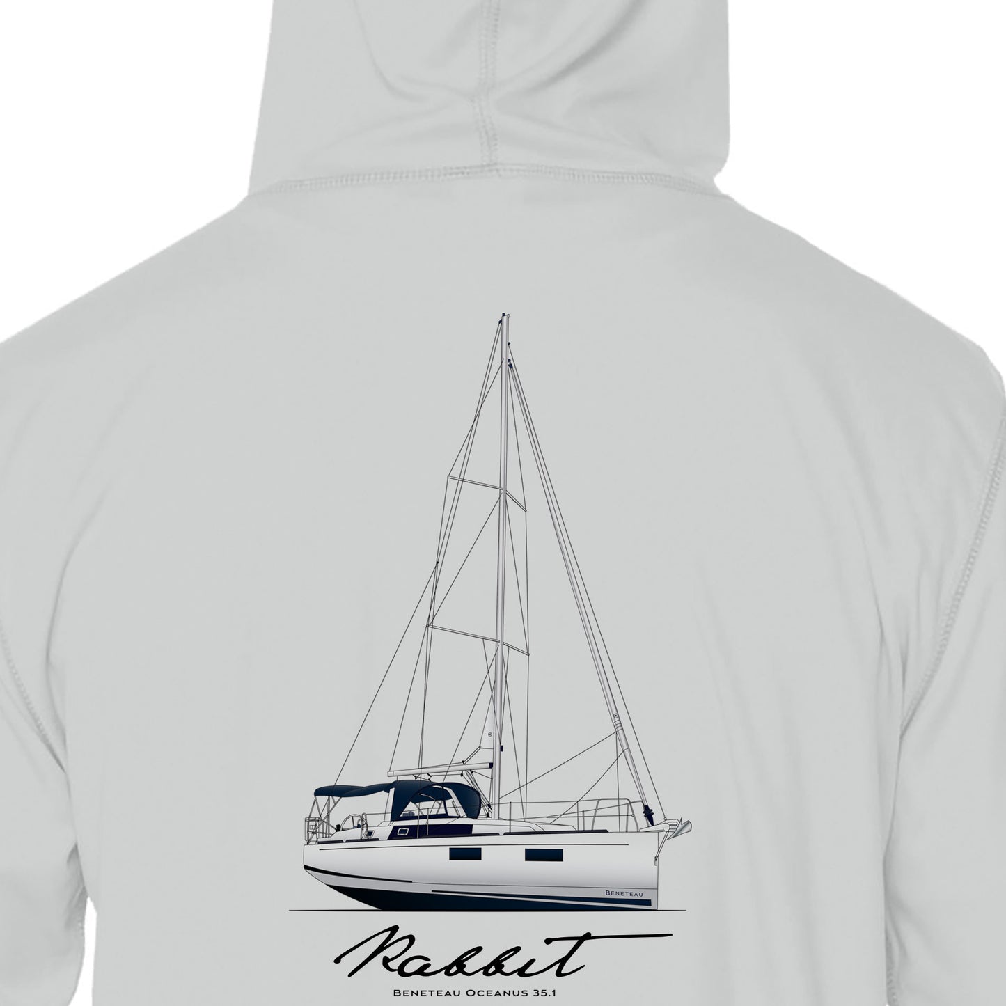 Custom Boat Drawing | Mens Recycled Solar Performance - Hoodie