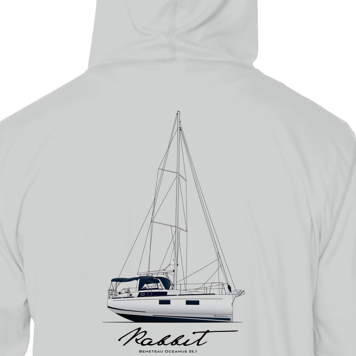 Custom Boat Drawing | Mens Recycled Solar Performance - Hoodie