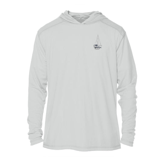 Custom Boat Drawing | Men’s Recycled Sun Hoodie – Lightweight UPF 50+ Protection