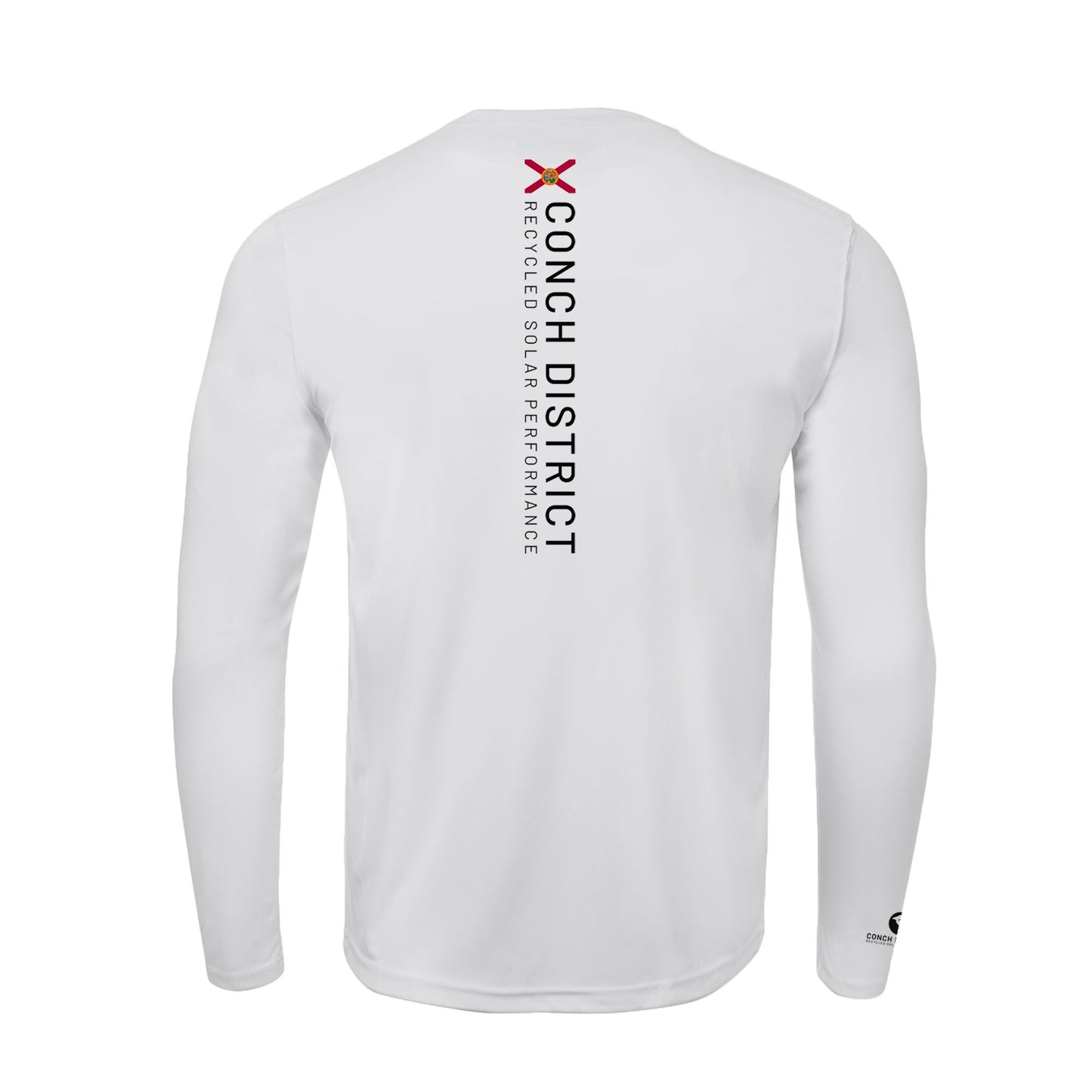 Conch District Florida Flag Logo Tee | Mens Recycled Solar Performance