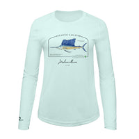Atlantic Sailfish Conservation Status Shirt | Womens Recycled Solar Performance