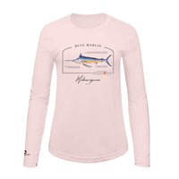 Blue Marlin Conservation Status Shirt | Womens Recycled Solar Performance