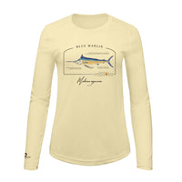 Blue Marlin Conservation Status Shirt | Womens Recycled Solar Performance