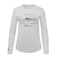 Blue Marlin Conservation Status Shirt | Womens Recycled Solar Performance