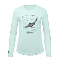 Giant Manta Ray Conservation Status Shirt | Womens Recycled Solar Performance
