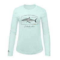 Great White Shark Conservation Status Shirt | Womens Recycled Solar Performance