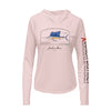 Atlantic Sailfish Conservation Status Hoodie | Womens Recycled Solar Performance