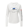 Atlantic Sailfish Conservation Status Hoodie | Womens Recycled Solar Performance