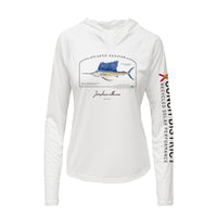 Atlantic Sailfish Conservation Status Hoodie | Womens Recycled Solar Performance