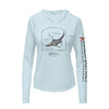 Giant Manta Ray Conservation Status Hoodie | Womens Recycled Solar Performance