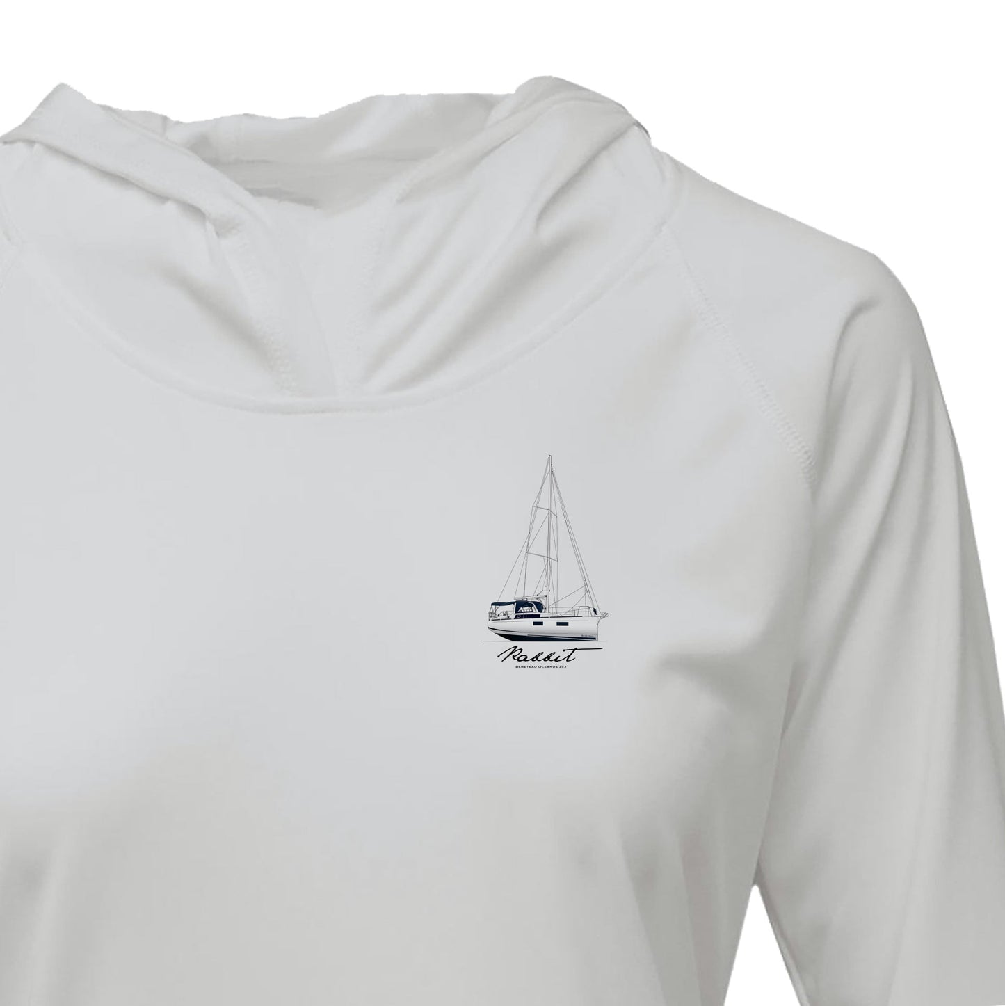 Women’s Custom Hooded Boat Shirt – UPF 50+ Sun Protection | Made from Recycled Water Bottles