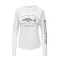 Great White Shark Conservation Status Hoodie | Womens Recycled Solar Performance