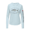 Great White Shark Conservation Status Hoodie | Womens Recycled Solar Performance