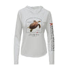 Hawksbill Sea Turtle Conservation Status Hoodie | Womens Recycled Solar Performance
