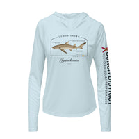 Lemon Shark Conservation Status Hoodie | Womens Recycled Solar Performance