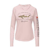 Lemon Shark Conservation Status Hoodie | Womens Recycled Solar Performance