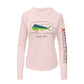 Mahi Mahi Dolphinfish Conservation Status Hoodie | Womens Recycled Solar Performance
