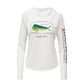 Mahi Mahi Dolphinfish Conservation Status Hoodie | Womens Recycled Solar Performance