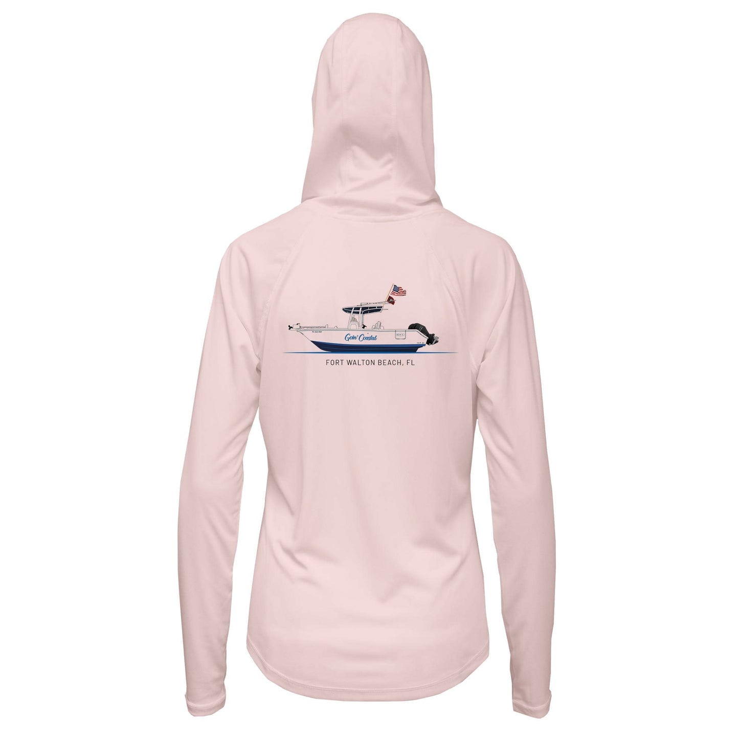 Women’s Custom Hooded Boat Shirt – UPF 50+ Sun Protection | Made from Recycled Water Bottles