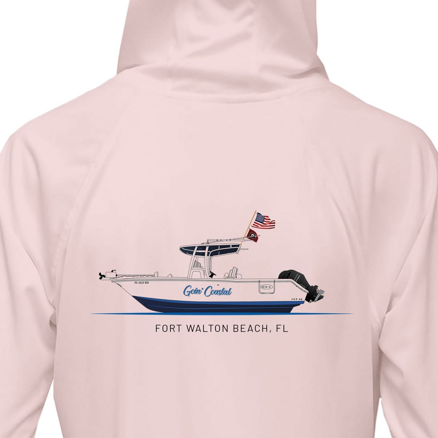 Women’s Custom Hooded Boat Shirt – UPF 50+ Sun Protection | Made from Recycled Water Bottles