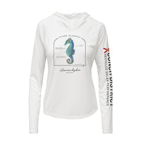 Pygmy Seahorse Conservation Status Hoodie | Womens Recycled Solar Performance