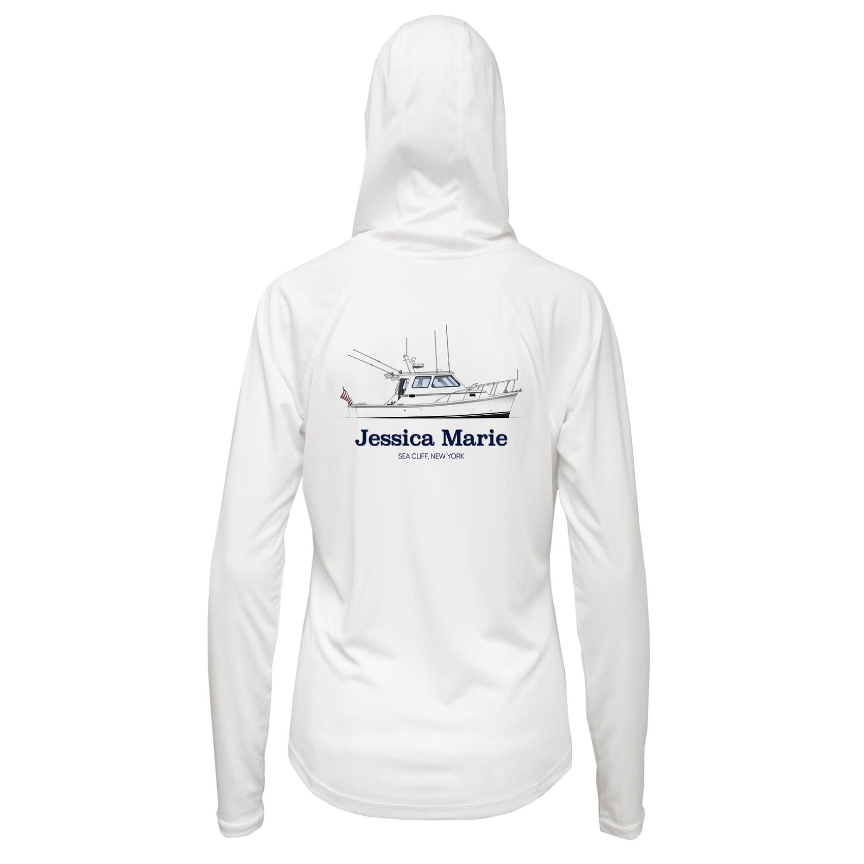 Women’s Custom Hooded Boat Shirt – UPF 50+ Sun Protection | Made from Recycled Water Bottles