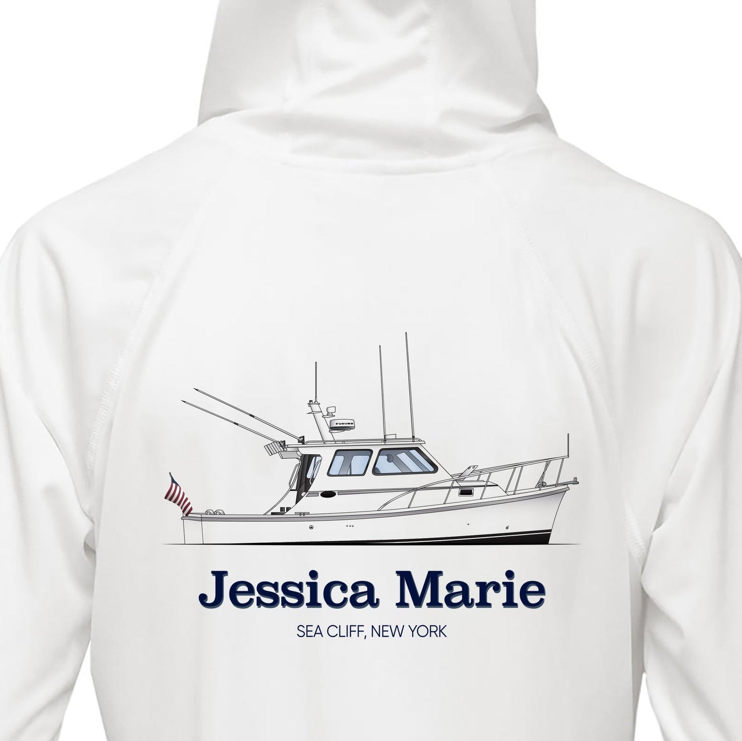 Women’s Custom Hooded Boat Shirt – UPF 50+ Sun Protection | Made from Recycled Water Bottles