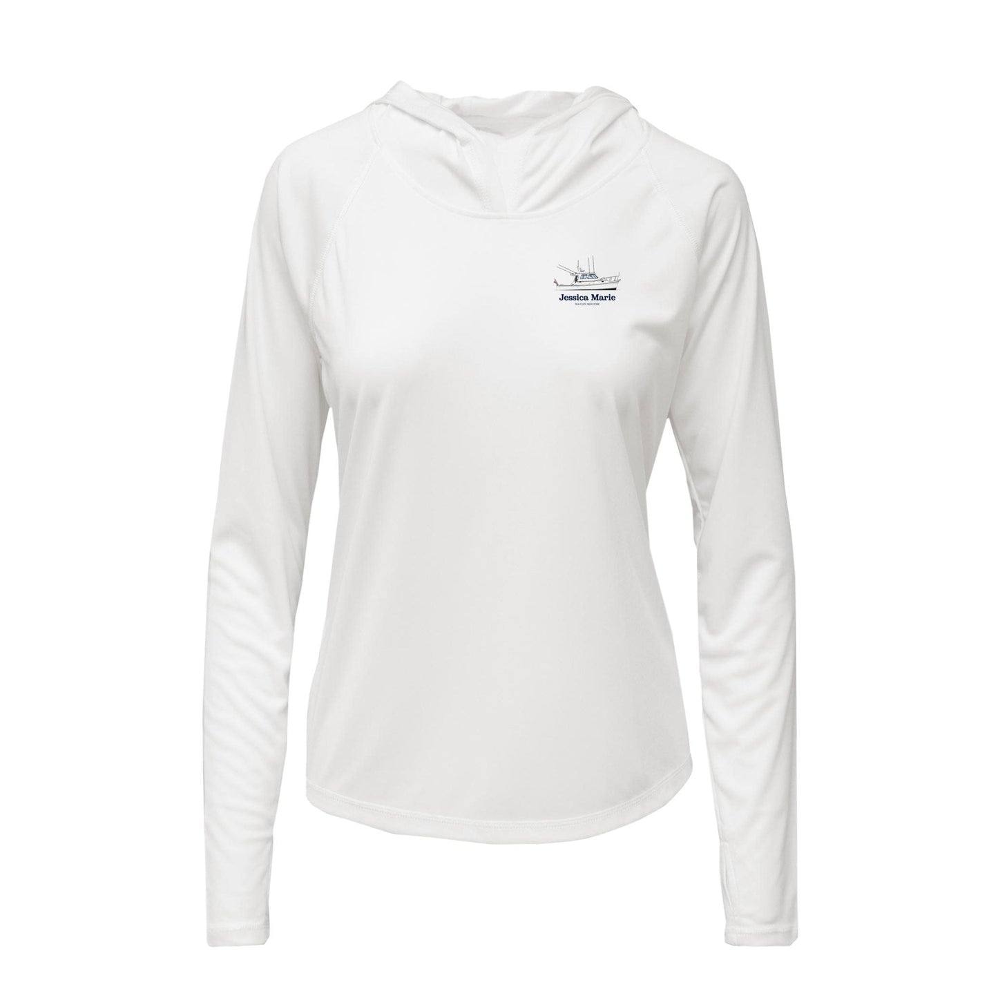 Women’s Custom Hooded Boat Shirt – UPF 50+ Sun Protection | Made from Recycled Water Bottles