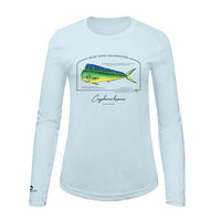 Mahi Mahi Dolphinfish Conservation Status Shirt | Womens Recycled Solar Performance