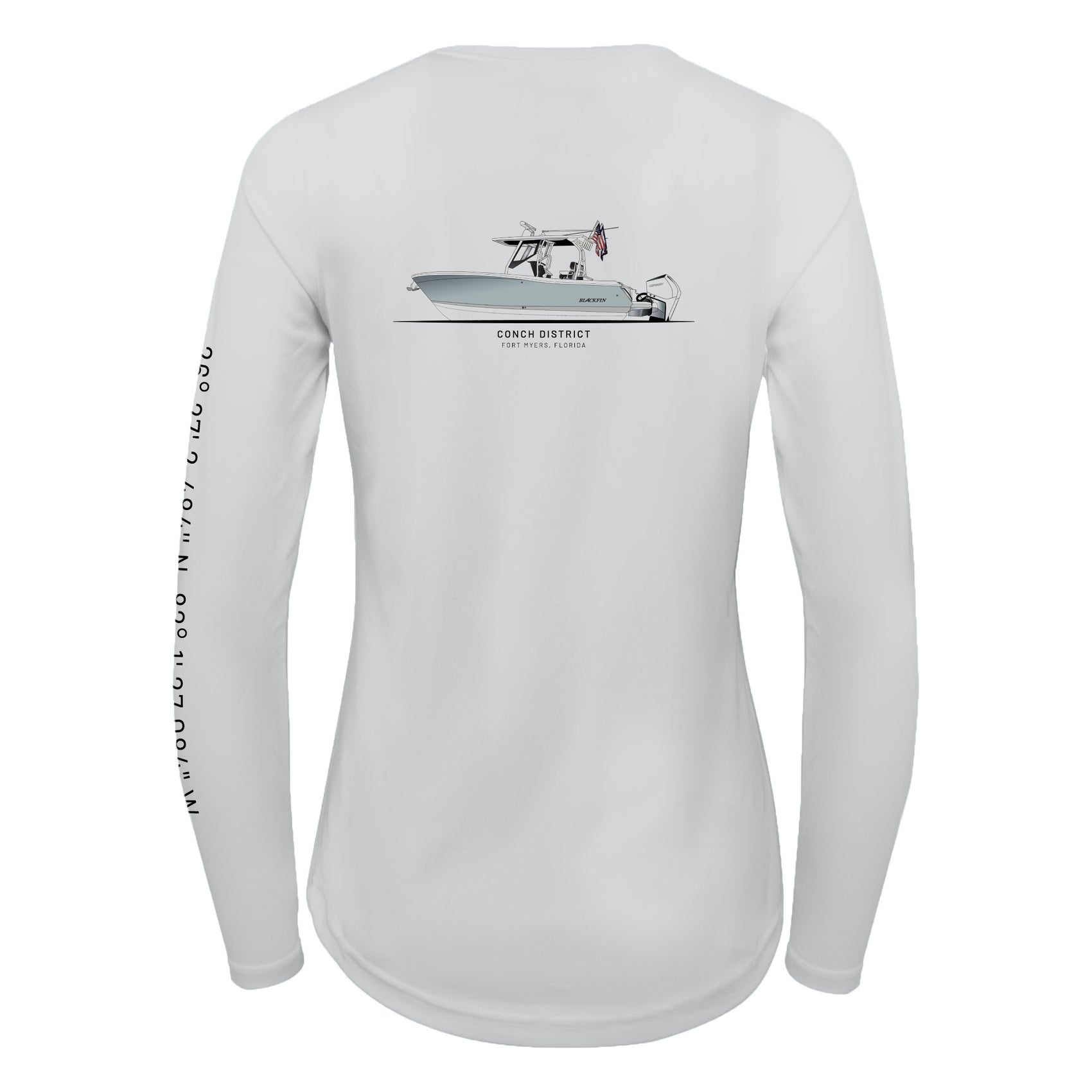 Women’s Custom Long Sleeve Boat Shirt – UPF 50+ Sun Protection | Made from Recycled Water Bottles