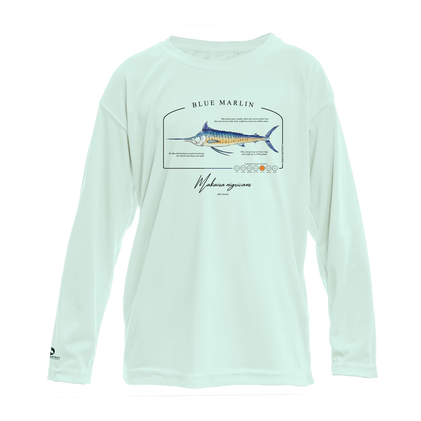 Blue Marlin Conservation Status UPF 50+ Sun Protection Shirt Toddler & Youth