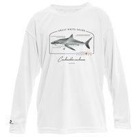 Great White Shark Conservation Status UPF 50+ Sun Protection Shirt Toddler & Youth