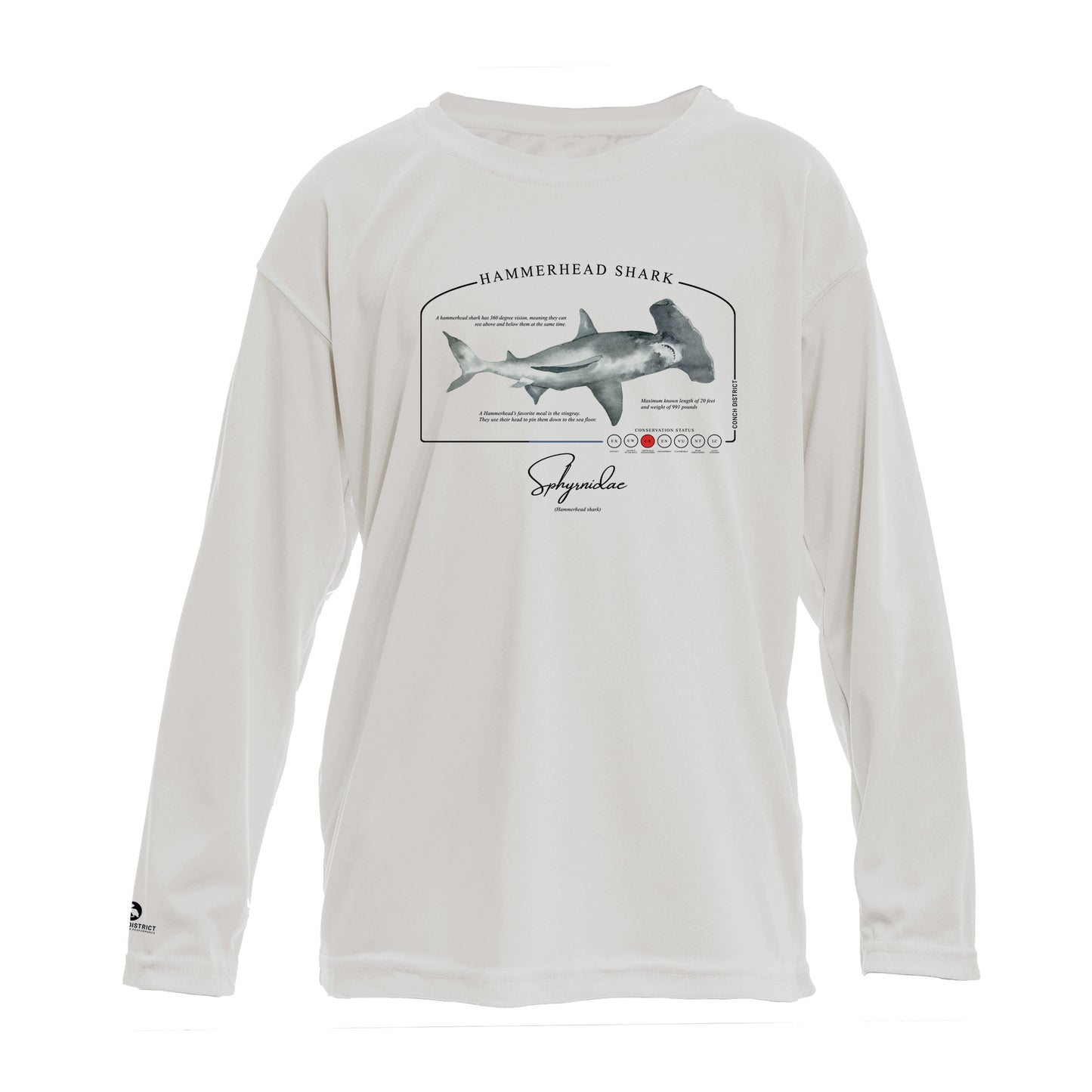 Hammerhead Shark UPF 50+ Sun Protection Shirt Toddler & Youth