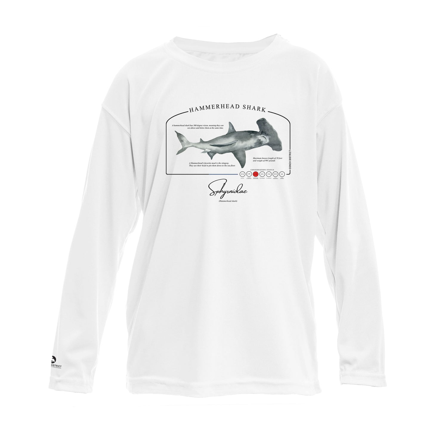 Hammerhead Shark UPF 50+ Sun Protection Shirt Toddler & Youth