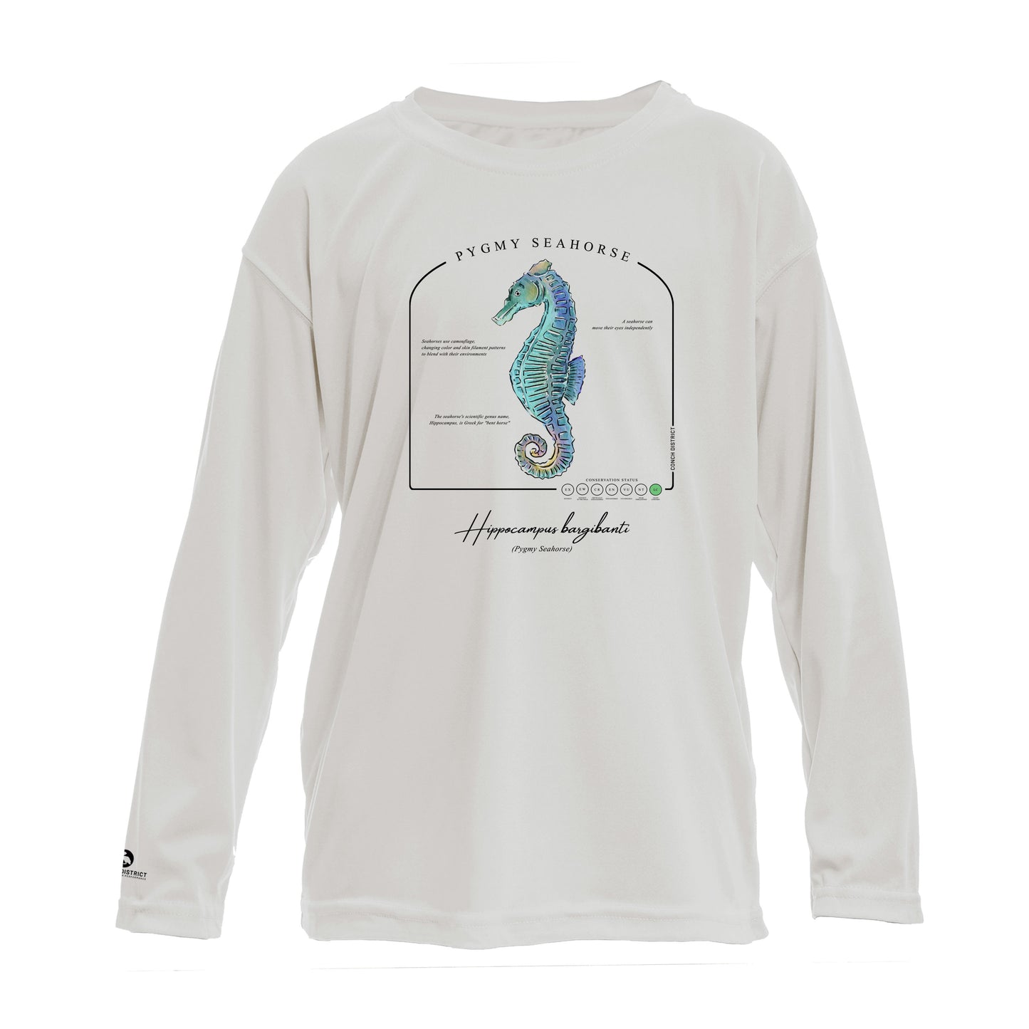 Pygmy Seahorse Conservation Status UPF 50+ Sun Protection Shirt Toddler & Youth