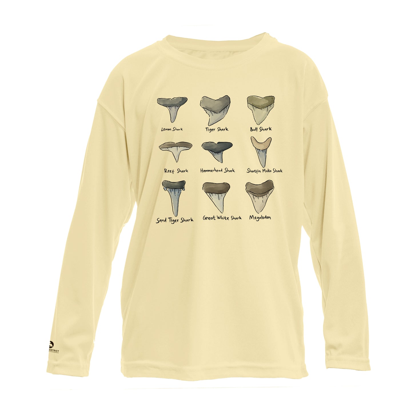 Shark Tooth Identification UPF 50+ Sun Protection Shirt Toddler & Youth