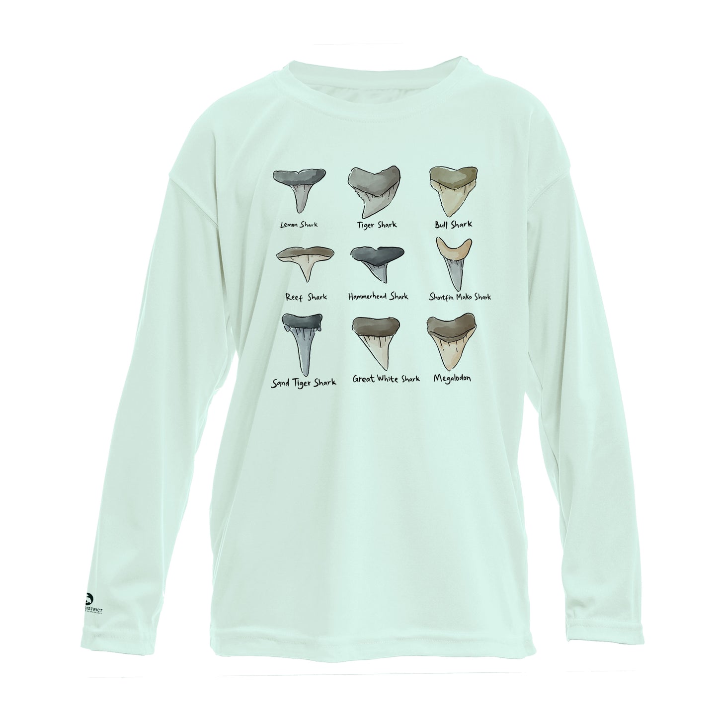 Shark Tooth Identification UPF 50+ Sun Protection Shirt Toddler & Youth