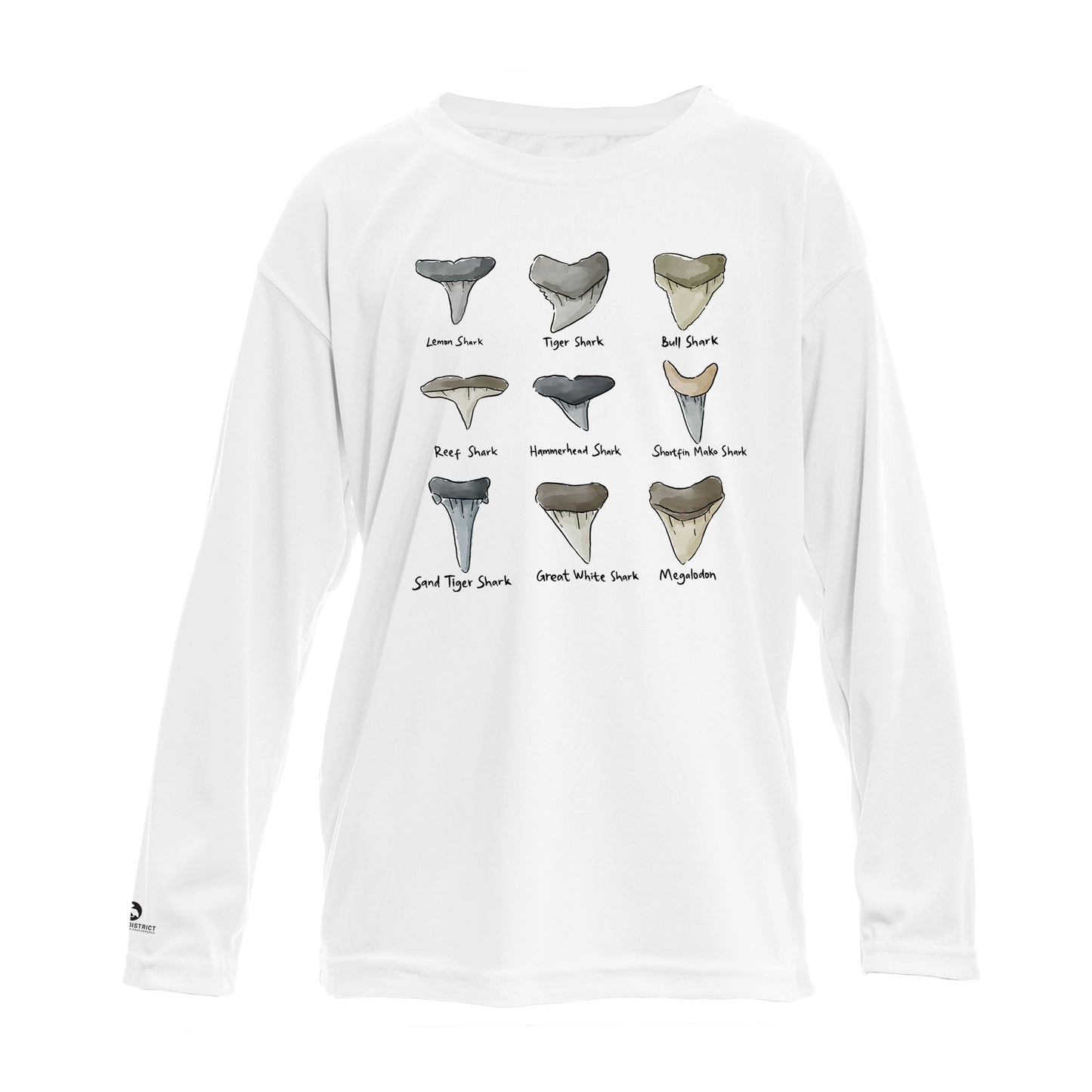 Shark Tooth Identification UPF 50+ Sun Protection Shirt Toddler & Youth